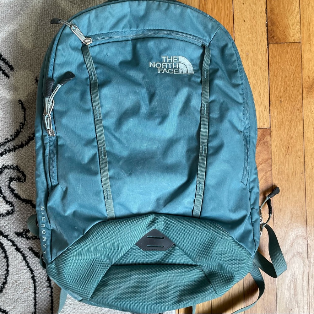 Teal North Face Back pack